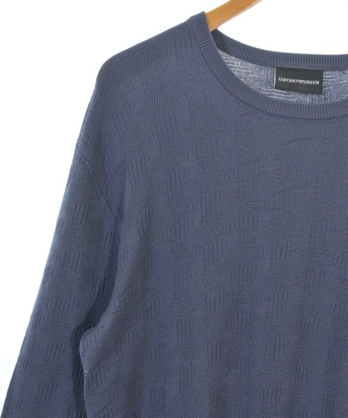 EMPORIO ARMANI（エンポリオアルマーニ）ニット・セーター 青 サイズ:S メンズ/2200674716100