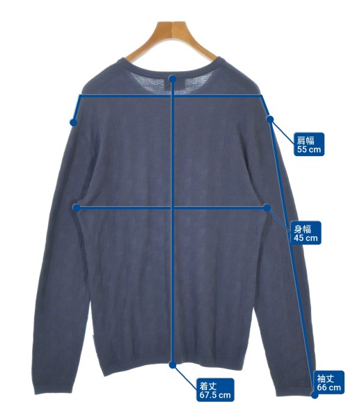 EMPORIO ARMANI（エンポリオアルマーニ）ニット・セーター 青 サイズ:S メンズ/2200674716100