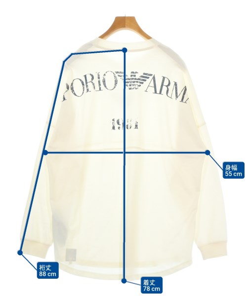 GIORGIO ARMANI（ジョルジオアルマーニ）Tシャツ・カットソー 白 サイズ:M メンズ/2200674112100