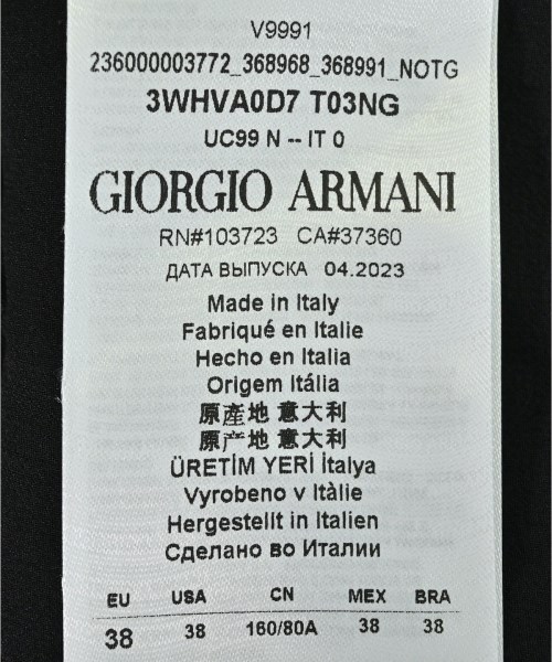 GIORGIO ARMANI（ジョルジオアルマーニ）ワンピース 黒 サイズ:38(S位) レディース/2200679544050