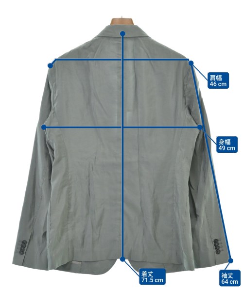 GIORGIO ARMANI（ジョルジオアルマーニ）テーラードジャケット グレー サイズ:48(L位) メンズ/2200679725022