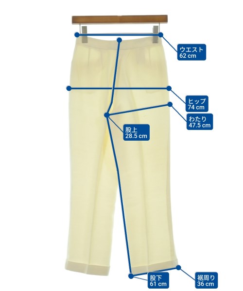 GIORGIO ARMANI（ジョルジオアルマーニ）スラックス 白 サイズ:38(S位) レディース/2200672807879