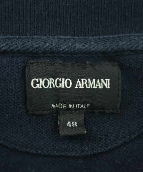 GIORGIO ARMANI（ジョルジオアルマーニ）ポロシャツ 紺 サイズ:48(L位) メンズ/2200681337039