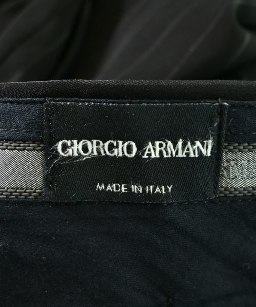 GIORGIO ARMANI（ジョルジオアルマーニ）スラックス 黒 サイズ:48(L位) メンズ/2200678004142