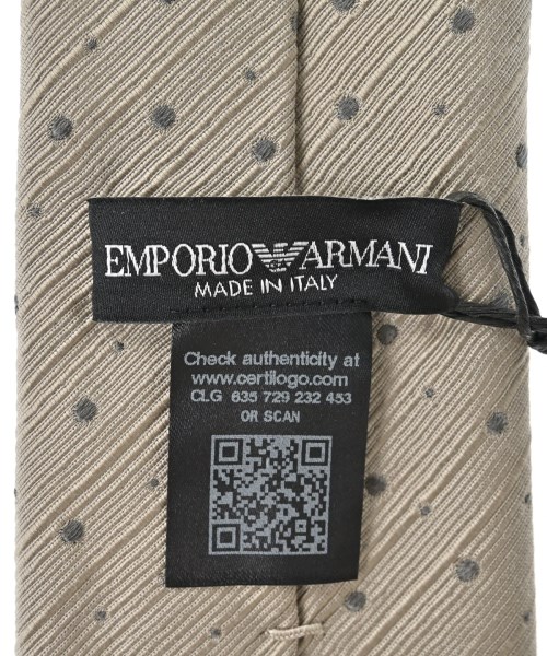 GIORGIO ARMANI（ジョルジオアルマーニ）ネクタイ ベージュ サイズ:- メンズ/2200690753547
