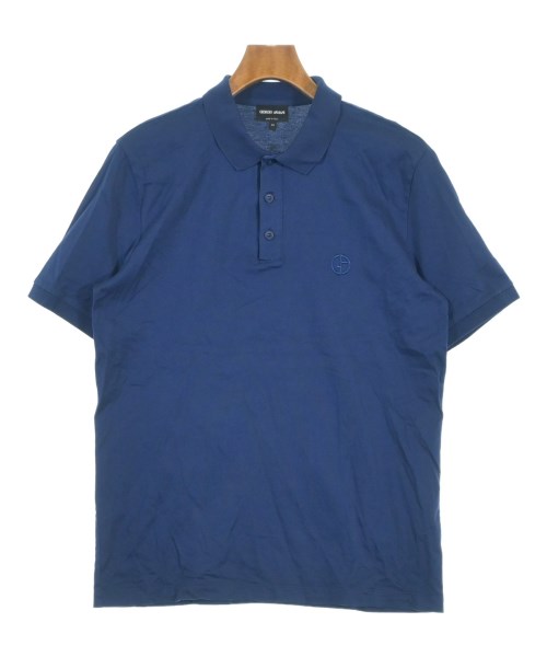 GIORGIO ARMANI(ジョルジオアルマーニ)ポロシャツ 紺 サイズ:50(XL位)/2200697385055
