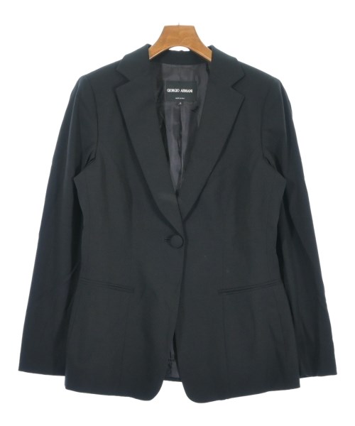 GIORGIO ARMANI（ジョルジオアルマーニ）テーラードジャケット 黒 サイズ:44(L位) レディース/2200701155025