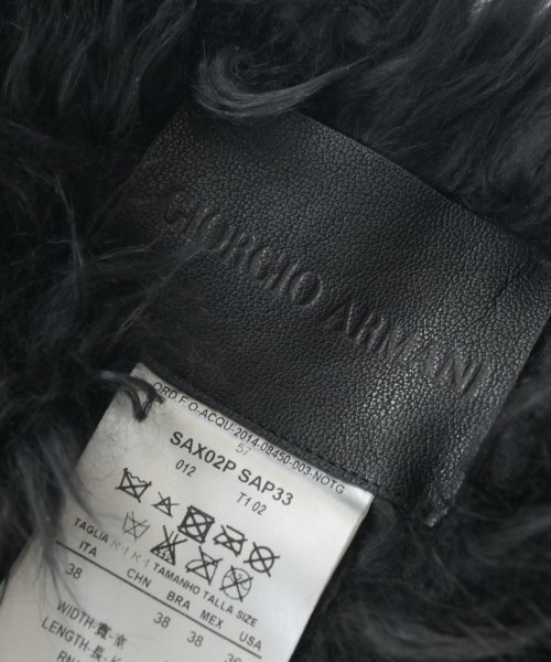 GIORGIO ARMANI（ジョルジオアルマーニ）マフラー 黒 サイズ:- レディース/2200659122537