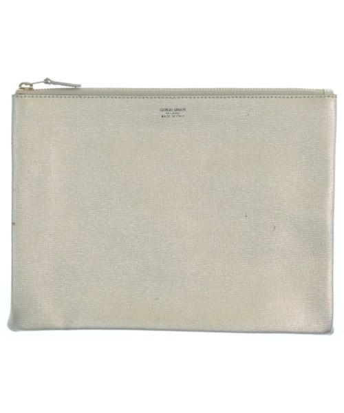 GIORGIO ARMANI(ジョルジオアルマーニ)クラッチバッグ シルバー サイズ:-/2200659122612