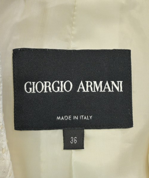 GIORGIO ARMANI（ジョルジオアルマーニ）ジャケット 白 サイズ:36(XS位) レディース/2200655567455