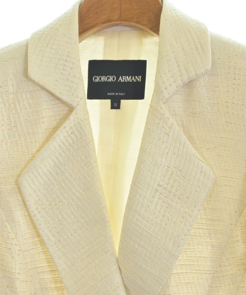 GIORGIO ARMANI（ジョルジオアルマーニ）ジャケット 白 サイズ:36(XS位) レディース/2200655567455