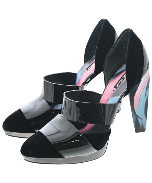GIORGIO ARMANI(ジョルジオアルマーニ)サンダル 黒 サイズ:EU37(23.5cm位)/2200659027085