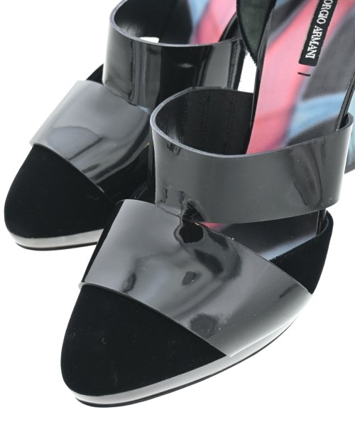GIORGIO ARMANI（ジョルジオアルマーニ）サンダル 黒 サイズ:EU37(23.5cm位) レディース/2200659027085