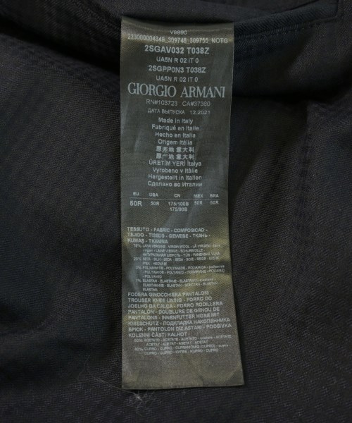 GIORGIO ARMANI（ジョルジオアルマーニ）スラックス 紺 サイズ:50(XL位) メンズ/2200712808033