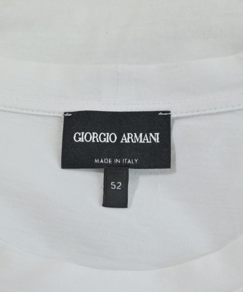 GIORGIO ARMANI（ジョルジオアルマーニ）Tシャツ・カットソー 白 サイズ:52(XXL位) メンズ/2200648314110