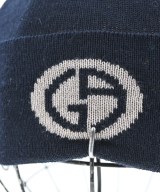 GIORGIO ARMANI（ジョルジオアルマーニ）ニットキャップ・ビーニー 紺 サイズ:M メンズ/2200654116012