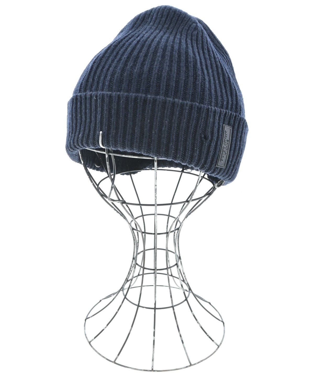 GIORGIO ARMANI（ジョルジオアルマーニ）ニットキャップ・ビーニー 紺