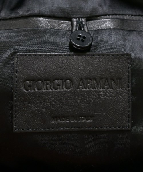 GIORGIO ARMANI（ジョルジオアルマーニ）ブルゾン 黒 サイズ:48(L位) メンズ/2200664643010