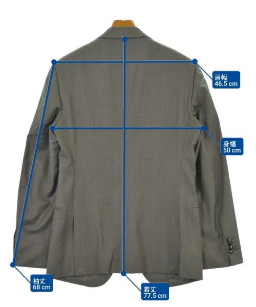 GIORGIO ARMANI（ジョルジオアルマーニ）ビジネス グレー サイズ:46/46(M位) メンズ/2200661596135