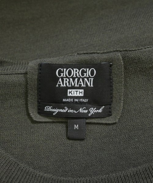 GIORGIO ARMANI（ジョルジオアルマーニ）ニット・セーター カーキ サイズ:M メンズ/2200731089079