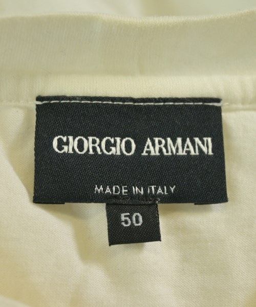 GIORGIO ARMANI（ジョルジオアルマーニ）Tシャツ・カットソー 白 サイズ:50(XL位) メンズ/2200720554045