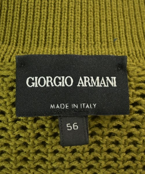 GIORGIO ARMANI（ジョルジオアルマーニ）ニット・セーター カーキ サイズ:56(XXL位) メンズ/2200683487039
