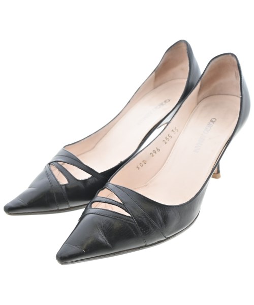 GIORGIO ARMANI(ジョルジオアルマーニ)パンプス 黒 サイズ:EU35(21.5cm位)/2200687318049