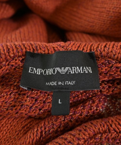 EMPORIO ARMANI（エンポリオアルマーニ）ニット・セーター オレンジ サイズ:L メンズ/2200636309098