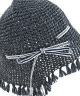 EMPORIO ARMANI（エンポリオアルマーニ）ストローハット 黒 サイズ:- レディース/2200636620056