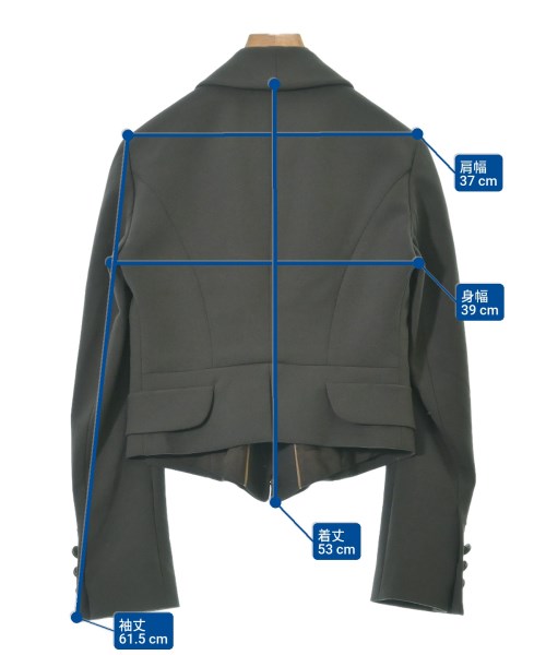 EMPORIO ARMANI（エンポリオアルマーニ）テーラードジャケット 茶 サイズ:38(S位) レディース/2200638318029