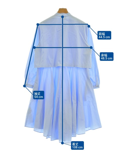 EMPORIO ARMANI（エンポリオアルマーニ）シャツワンピース 青 サイズ:44(L位) レディース/2200639015019