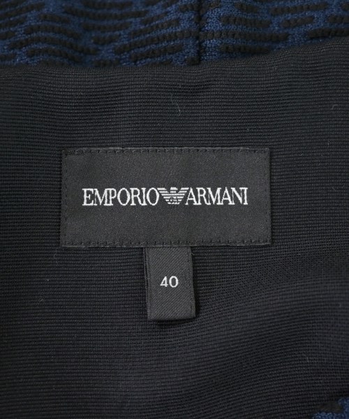 EMPORIO ARMANI（エンポリオアルマーニ）ノーカラージャケット 紺 サイズ:40(M位) レディース/2200639379067