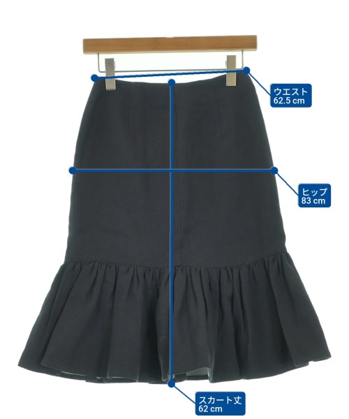 EMPORIO ARMANI（エンポリオアルマーニ）ひざ丈スカート 紺 サイズ:38(S位) レディース/2200620468107