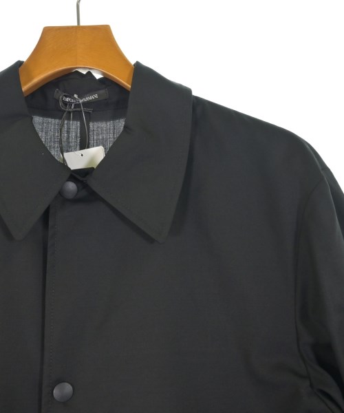 EMPORIO ARMANI（エンポリオアルマーニ）ステンカラーコート 黒 サイズ:48(L位) メンズ/2200637075022