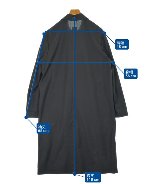 EMPORIO ARMANI（エンポリオアルマーニ）ステンカラーコート 黒 サイズ:48(L位) メンズ/2200637075022