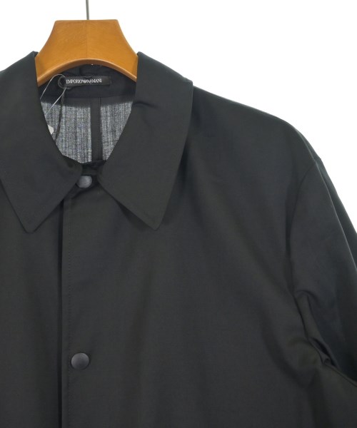 EMPORIO ARMANI（エンポリオアルマーニ）ステンカラーコート 黒 サイズ:50(XL位) メンズ/2200637075039
