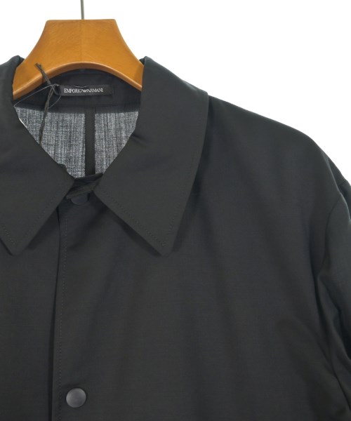 EMPORIO ARMANI（エンポリオアルマーニ）ステンカラーコート 黒 サイズ:52(XXL位) メンズ/2200637075046