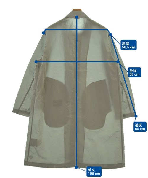 EMPORIO ARMANI（エンポリオアルマーニ）ステンカラーコート グレー サイズ:46(M位) メンズ/2200637075077