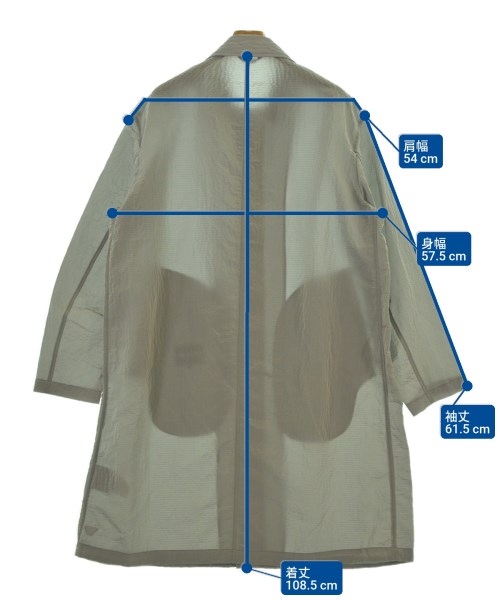 EMPORIO ARMANI（エンポリオアルマーニ）ステンカラーコート グレー サイズ:48(L位) メンズ/2200637075084