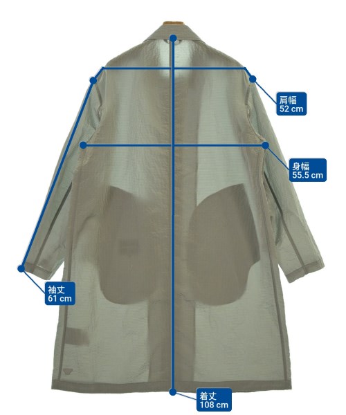 EMPORIO ARMANI（エンポリオアルマーニ）ステンカラーコート グレー サイズ:48(L位) メンズ/2200637075091