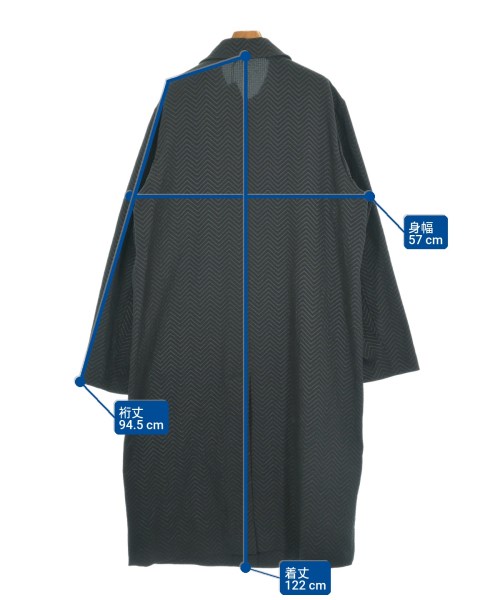 EMPORIO ARMANI（エンポリオアルマーニ）ステンカラーコート 黒 サイズ:52(XXL位) メンズ/2200637075114