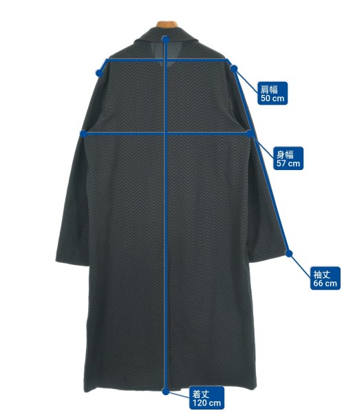 EMPORIO ARMANI（エンポリオアルマーニ）ステンカラーコート 黒 サイズ:50(XL位) メンズ/2200637075121