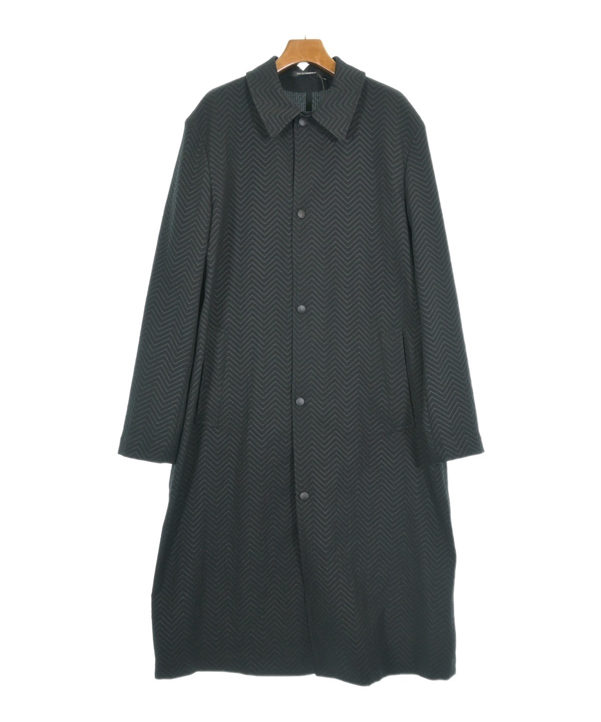EMPORIO ARMANI（エンポリオアルマーニ）ステンカラーコート 黒 サイズ