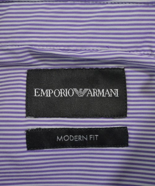 EMPORIO ARMANI（エンポリオアルマーニ）ドレスシャツ 紫 サイズ:38(S位) メンズ/2200640140052