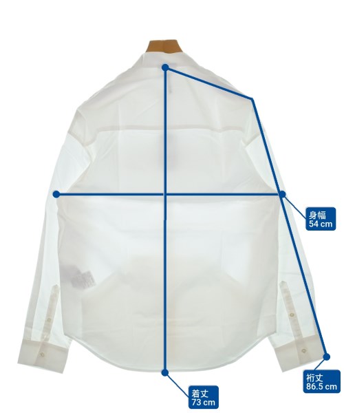 EMPORIO ARMANI（エンポリオアルマーニ）カジュアルシャツ 白 サイズ:XS メンズ/2200640140120