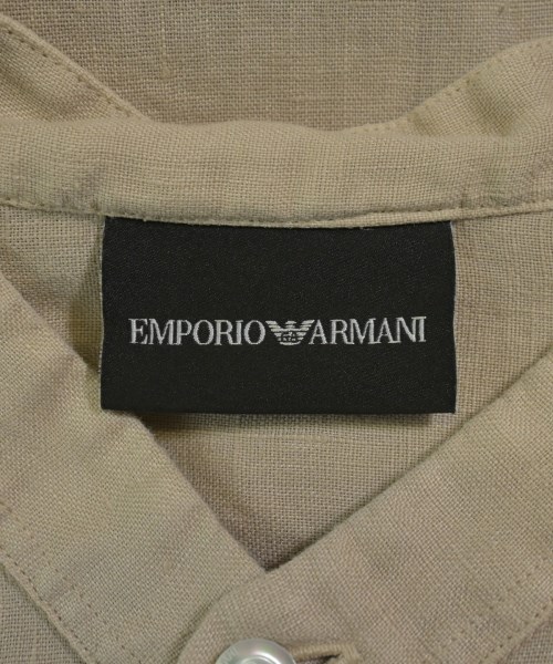 EMPORIO ARMANI（エンポリオアルマーニ）カジュアルシャツ ベージュ サイズ:L メンズ/2200640140151