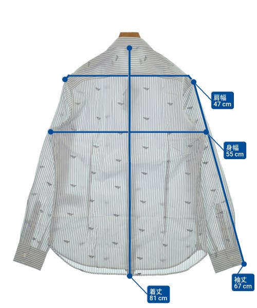 EMPORIO ARMANI（エンポリオアルマーニ）カジュアルシャツ 白 サイズ:XL メンズ/2200640140182