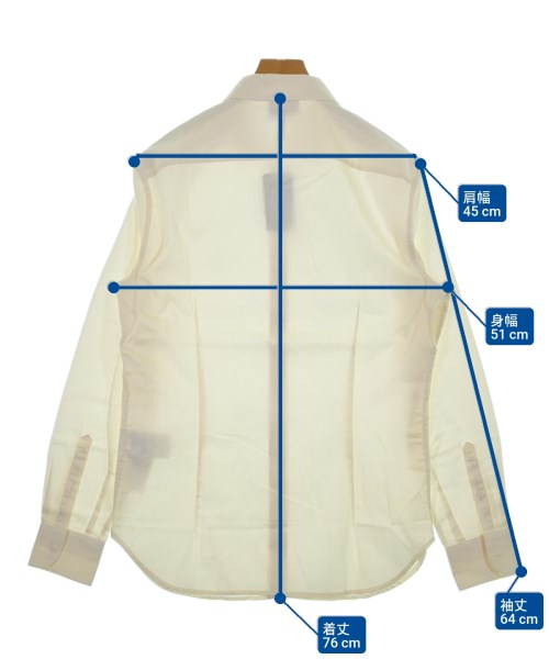 EMPORIO ARMANI（エンポリオアルマーニ）カジュアルシャツ 白 サイズ:M メンズ/2200640140212