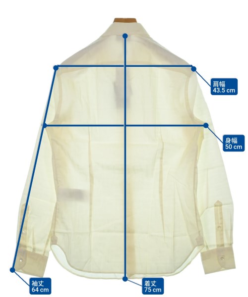 EMPORIO ARMANI（エンポリオアルマーニ）カジュアルシャツ 白 サイズ:S メンズ/2200640140274