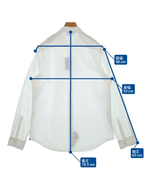 EMPORIO ARMANI（エンポリオアルマーニ）カジュアルシャツ 白 サイズ:L メンズ/2200640140281